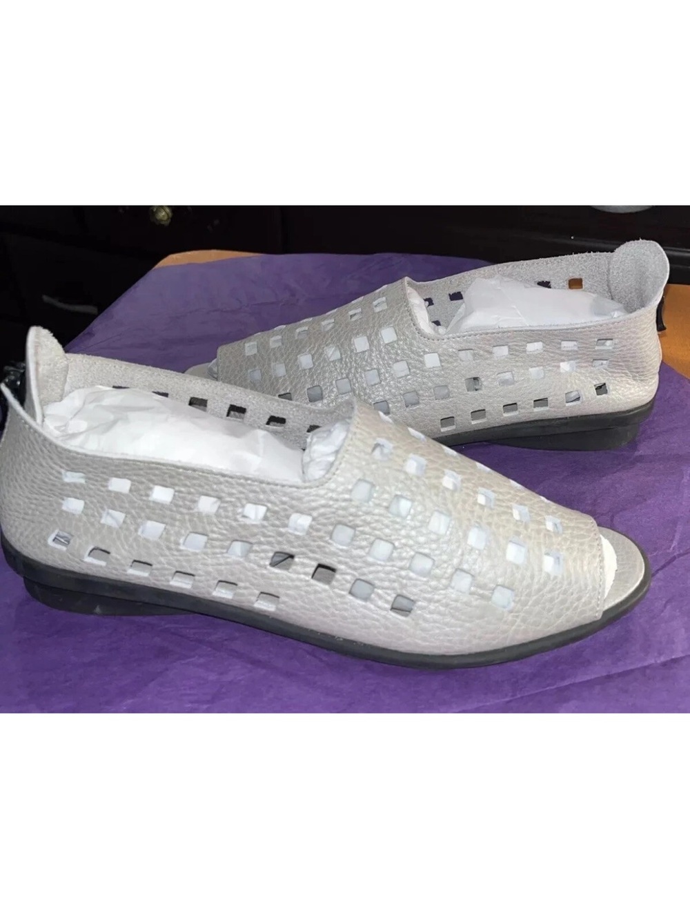 Arche Gray Open Toe Cut Out Comfort Casual Shoes Size EUR 42 (Best Fit 11)